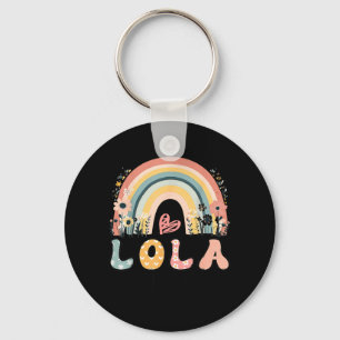 Porte-clés Promu vers Lola Est 2026 Boho Rainbow Floral