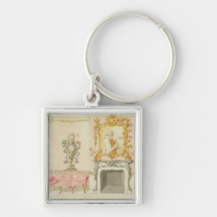 Porte-clés Proposition pour un intérieur de salon, 1755-60