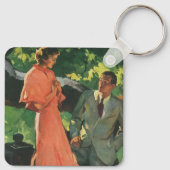 Porte-clés Proposition vintage ; Voulez-Vous M'Épouser ? (Dos)