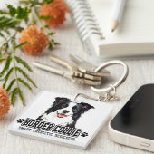 Porte-clés 🐾 Propriétaire de Border Collie 🐾 (Devant Droit)