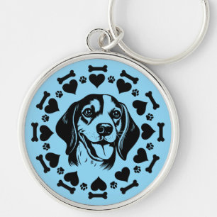 Porte-clés Propriétaire de chien beagle