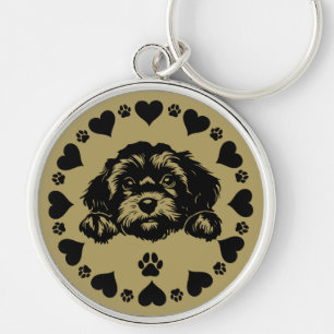 Porte-clés Propriétaire du chien de Cavoodle