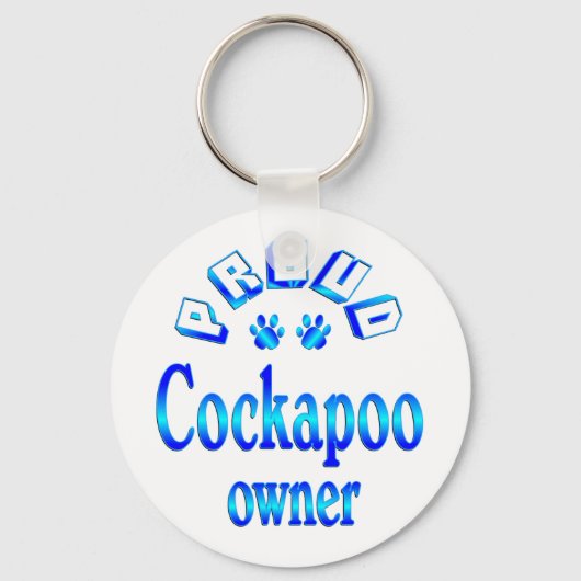Porte-clés Propriétaire du Cockapoo (Recto)