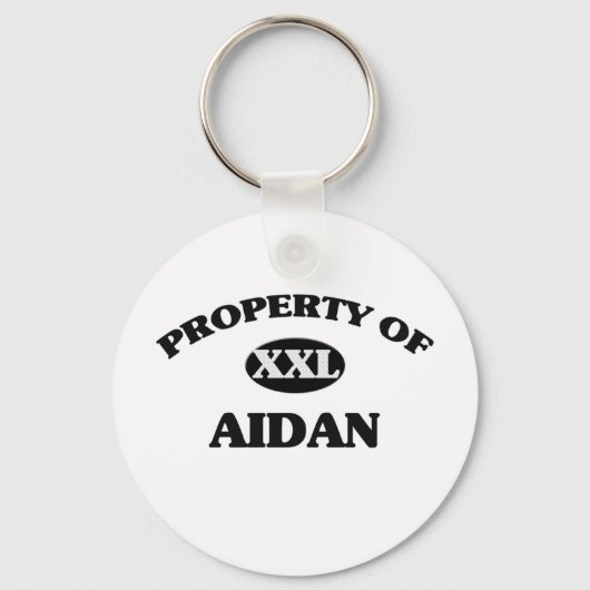 Porte-clés Propriété de AIDAN (Recto)