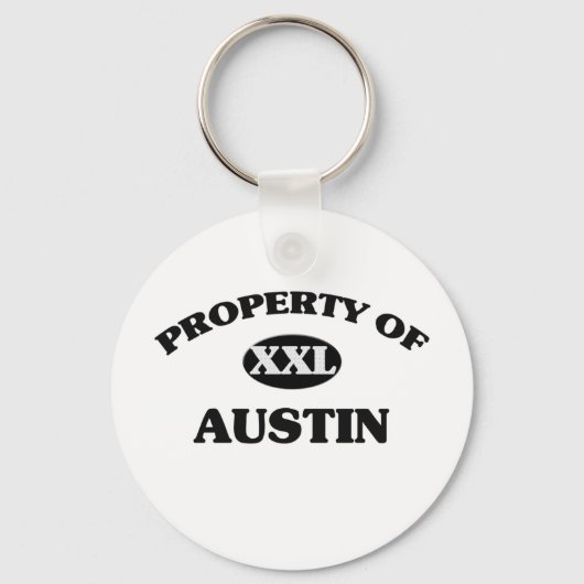 Porte-clés Propriété de AUSTIN (Recto)