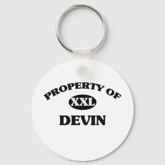 Porte-clés Propriété de DEVIN (Recto)