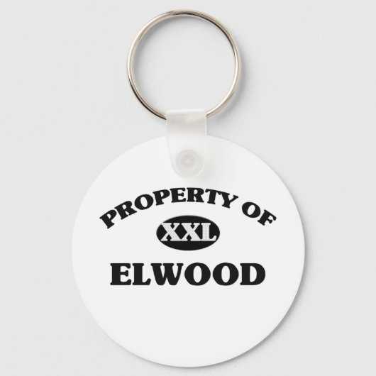 Porte-clés Propriété de ELWOOD (Recto)