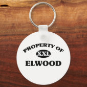 Porte-clés Propriété de ELWOOD (Recto)