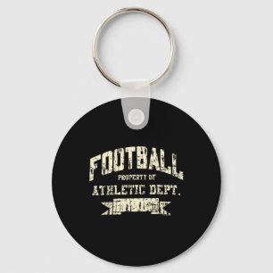 Porte-clés Propriété de football du département d'athlétisme.