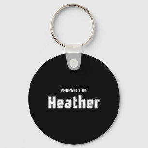 Porte-clés Propriété de Heather Cadeaux drôles de Bachelor po