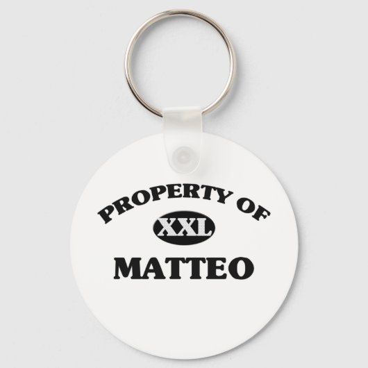 Porte-clés Propriété de MATTEO (Recto)