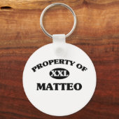 Porte-clés Propriété de MATTEO (Recto)