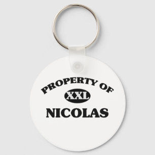Porte-clés Propriété de NICOLAS