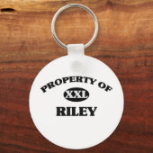 Porte-clés Propriété de RILEY (Recto)