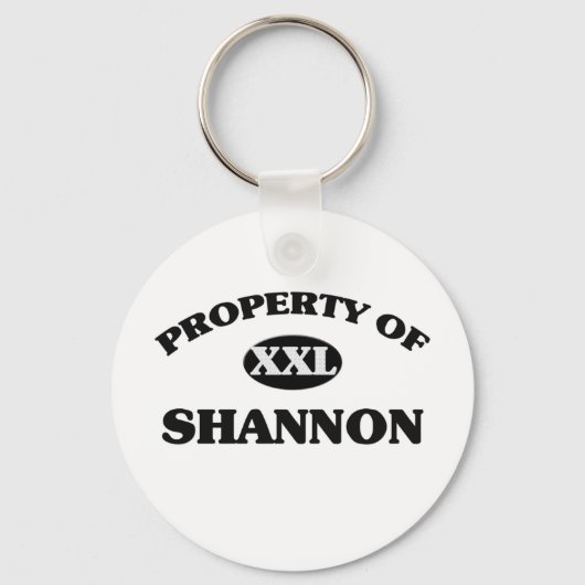 Porte-clés Propriété de SHANNON (Recto)