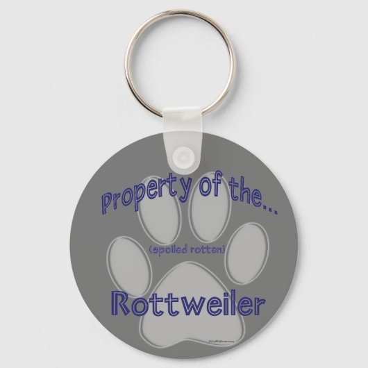 Porte-clés Propriété du Porte - clé Rotten Rottweiler usagé (Recto)