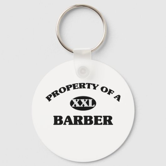 Porte-clés Propriété d'un BARBER (Recto)