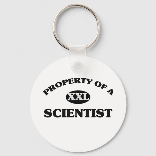 Porte-clés Propriété d'un SCIENTIFIQUE (Recto)