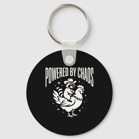 Porte-clés Propulsé par le chaos - Art vectoriel de star mign (Recto)
