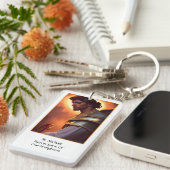 Porte-clés Protecteur personnalisé de la prière des pompiers (Devant droit)