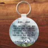 Porte-clés Protection chrétienne Bible Verse Bible pour lui (Recto)