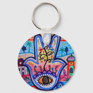 PORTE-CLÉS PROTECTION DES YEUX DE SOLEIL DE JUDAICA HAMSA