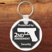 Porte-clés Protégé par le 2e amendement (Recto)