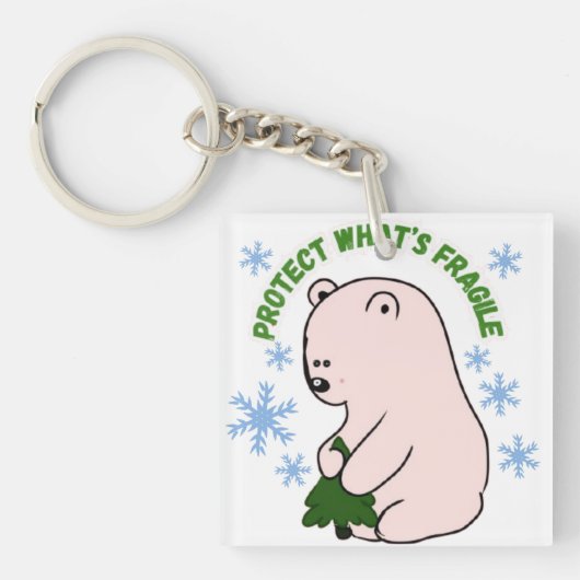 Porte-clés Protéger ce qui est fragile (Devant)