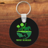 Porte-clés Protéger la faune _ conservation de la nature terr (Recto)