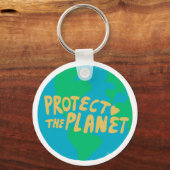 Porte-clés PROTÉGER LA PLANÈTE SAVE EARTH Eco Green (Recto)