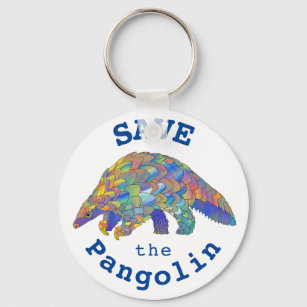 Porte-clés Protéger le Pangolin Menacé les droits des animaux