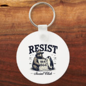 Porte-clés Protéger le parc national anti-Trump 8647 contre l (Recto)