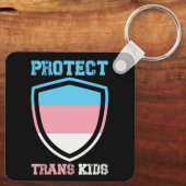 Porte-clés Protéger les enfants trans (Verso)