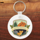 Porte-clés Protéger les parcs Pika (Verso)