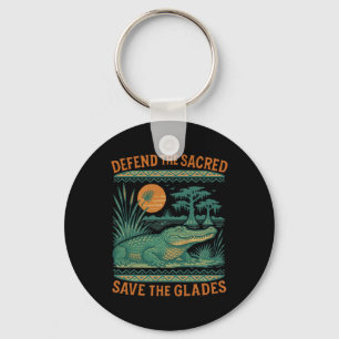 Porte-clés Protéger Les Protes Alligator Sacred Save Everglad