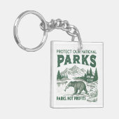 Porte-clés Protéger Nos Parcs Nationaux Défendre Les Parcs Do (Devant gauche)