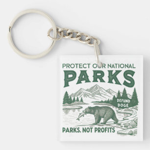 Porte-clés Protéger Nos Parcs Nationaux Défendre Les Parcs Do