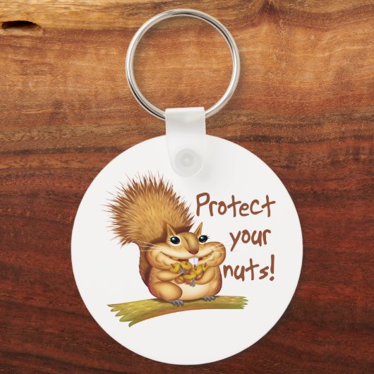 Porte-clés Protégez vos noix (Recto)