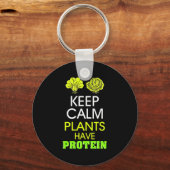 Porte-clés Protéine have de Keep Calm Plants (Recto)