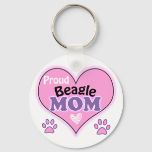 Porte-clés Proud Beagle Mom