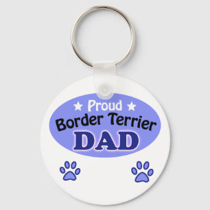 Porte-clés Proud Border Terrier Dad