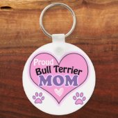 Porte-clés Proud Bull Terrier Maman (Recto)