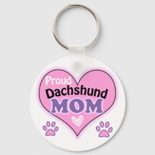 Porte-clés Proud Dachshund Mom