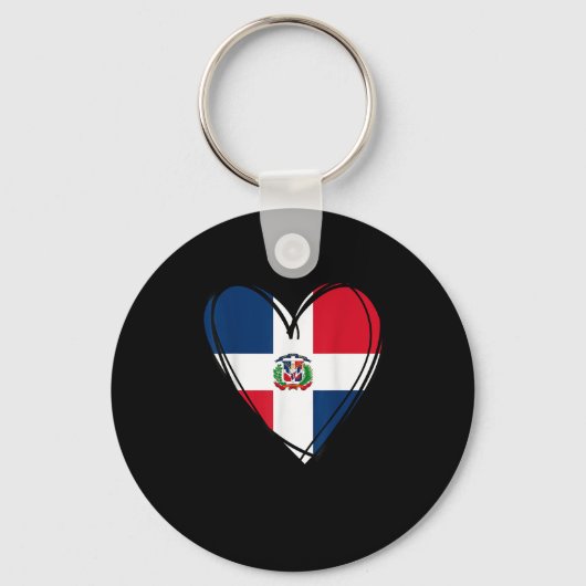 Porte-clés Proud Dominican Boy Girl Aunt Dad Mama Cool Flag H (Recto)