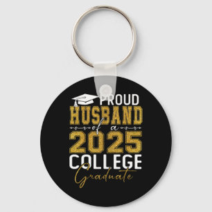 Porte-clés Proud Husnd De 2025 Graduate College Chemise Gradu