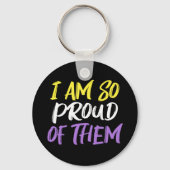 Porte-clés Proud Parent of Nonbinary Child Mom or Dad (Recto)