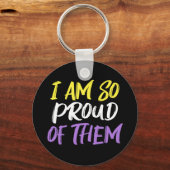 Porte-clés Proud Parent of Nonbinary Child Mom or Dad (Verso)