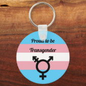 Porte-clés Proud to be transgenre | Pride (Recto)