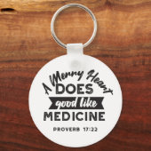 Porte-clés Proverbe 17 Citation Verse Bible Conception altern (Recto)