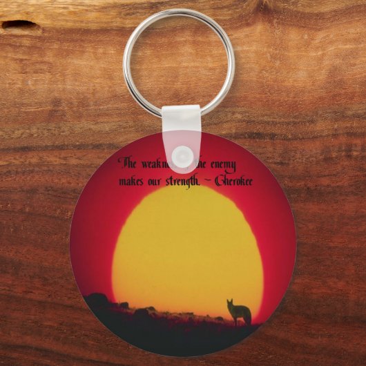 Porte-clés Proverbe Cherokee (Recto)